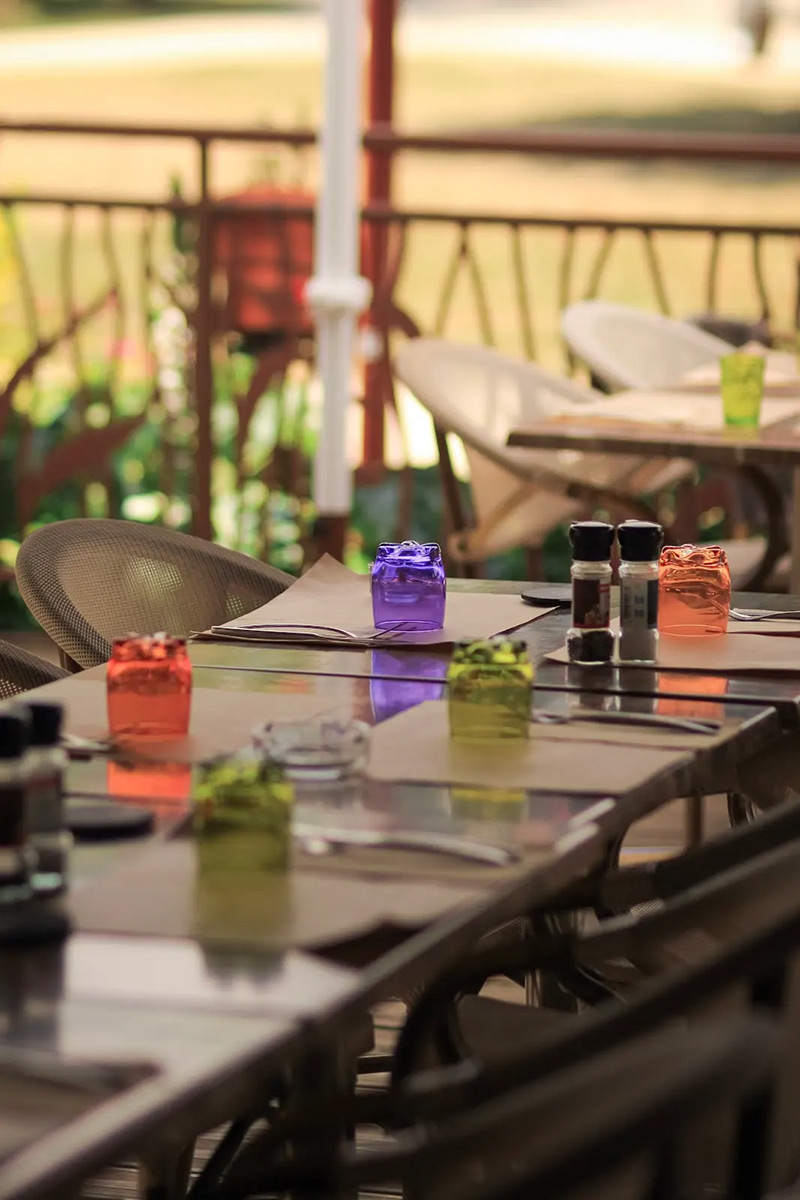 Sous la pergola en terrasse